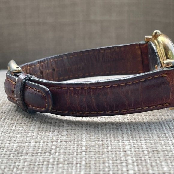 Vintage Fossil Ladies Wrist Watch Brown Leather Band Sold AS IS. for Repair - Picture 11 of 12